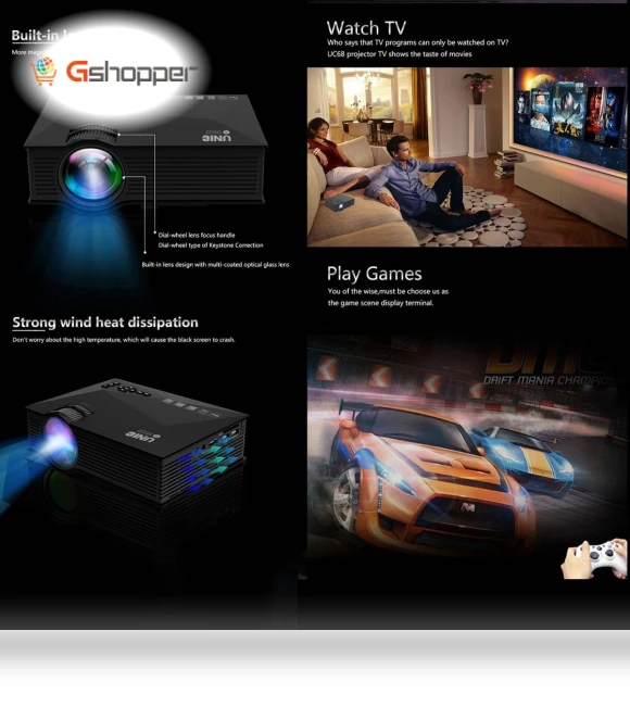 Home Theater Multimedia HD LED Projector — Home Theater Projectors