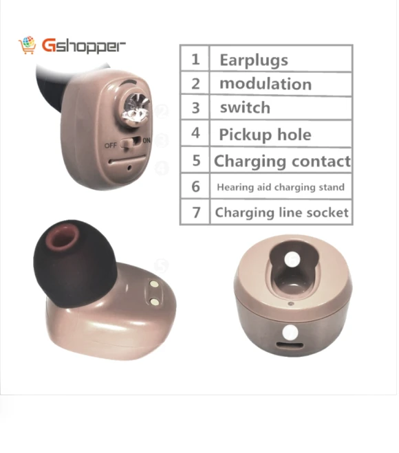 In-ear Bluetooth Hearing Aid Sound Amplifier — Hearing Support, KAIXINWEI