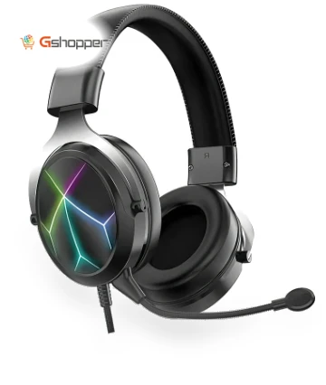 LED RGB Gaming Headphones with Noise Cancelling — Gaming Headsets, ONIKUMA