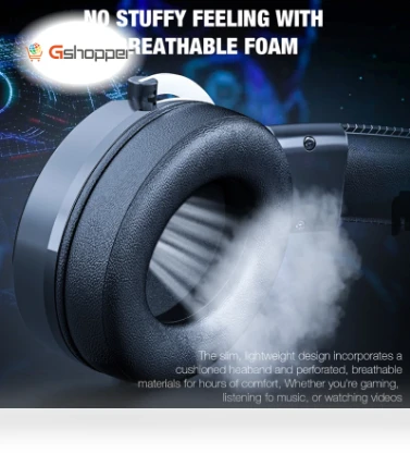 LED RGB Gaming Headphones with Noise Cancelling — Gaming Headsets, ONIKUMA
