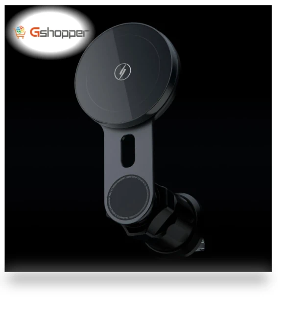 Magnetic Car Cordless Charger Mount with Atmosphere Lighting — Vehicle Phone Holders, iFORCE