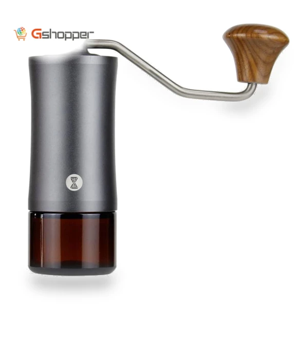 Manual Stainless Steel Core Dual Shaft Hand Crank Coffee Bean Grinder — Electric Blade Coffee Grinders