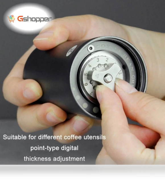 Manual Stainless Steel Core Dual Shaft Hand Crank Coffee Bean Grinder — Electric Blade Coffee Grinders