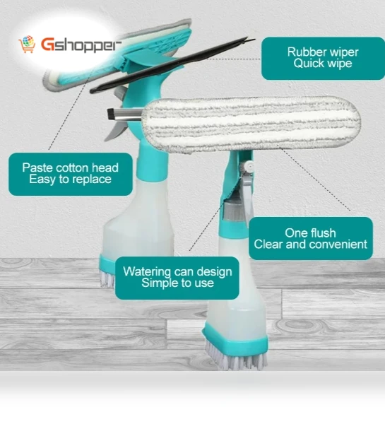 Multi-function Double-sided Glass Cleaning Brush — Squeegees