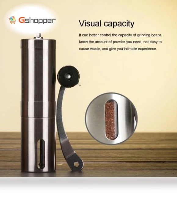 Portable Conical Burr Mill Manual Coffee Bean Grinder — Hand Coffee Grinders