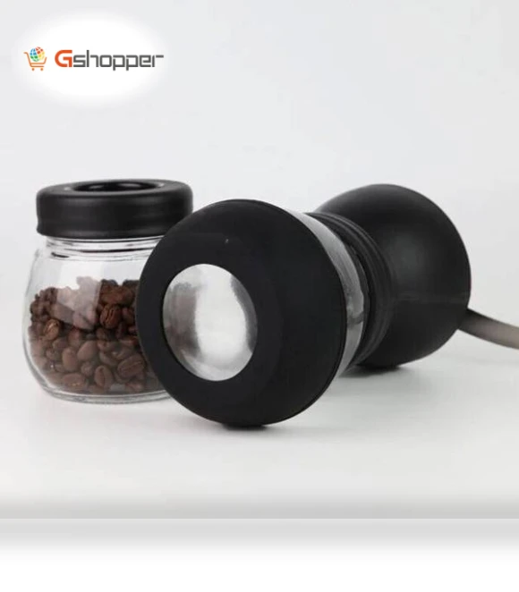 Portable Conical Burr Mill Manual Spice Herbs Hand Grinding Machine Coffee Bean Grinder with Seal Pot — Hand Coffee Grinders