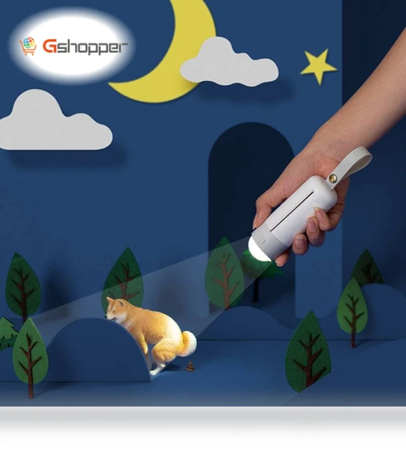 Portable Dog Toilet Bowl with LED Lighting — Travel