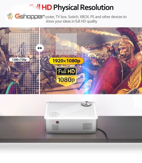 Portable Home Theater LED HD Digital Projector — Home Theater Projectors, AUN