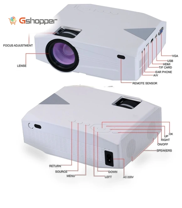 Portable Home Theater Mini Projector — Home Theater Projectors, BLJ