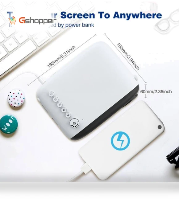 Portable LED Pocket Mini Projector — Home Theater Projectors