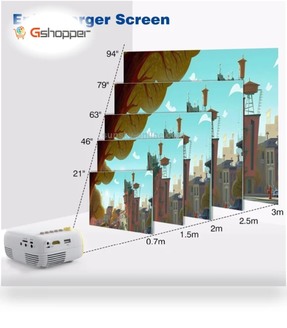 Portable LED Pocket Mini Projector — Home Theater Projectors