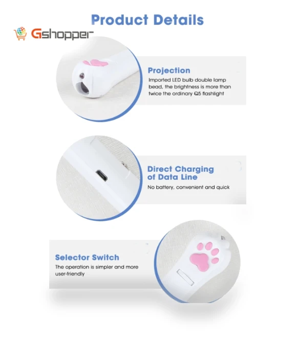 Rechargeable Projector Cat Toy Laser — Cat Playthings