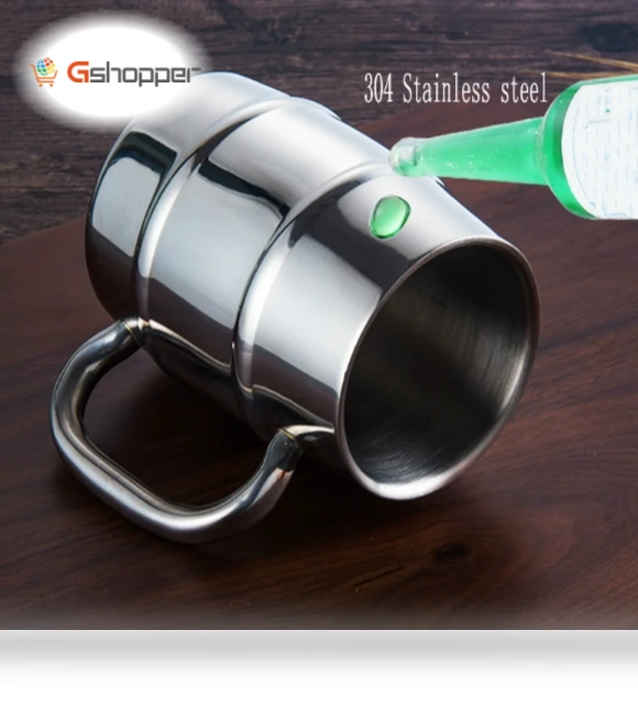 Stainless Steel Beer Mug — Coffee & Tea