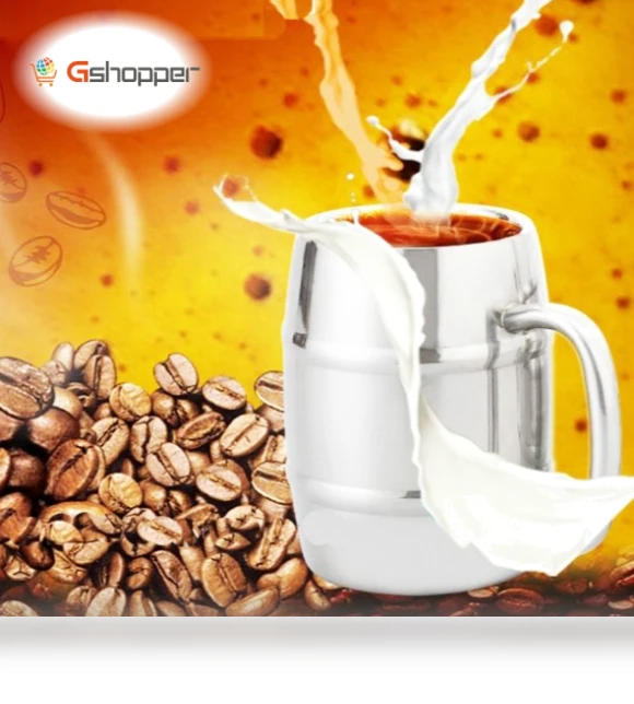 Stainless Steel Beer Mug — Coffee & Tea