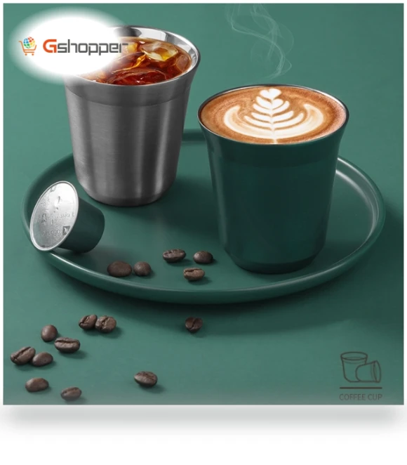 Stainless Steel Coffee Capsule Cup — Travel Drinkware