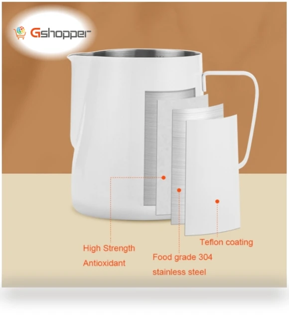Stainless Steel Coffee Pot with Scale — Coffee Scoops