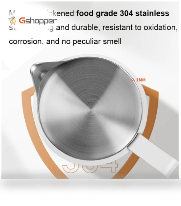 Stainless Steel Coffee Pot with Scale — Coffee Scoops
