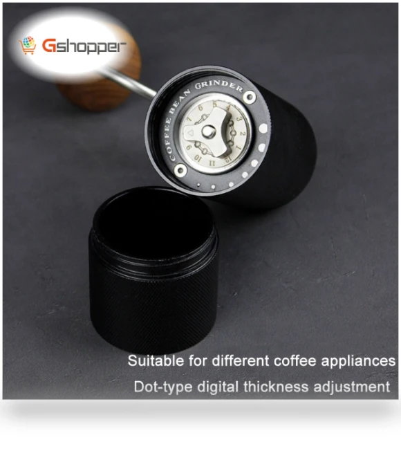 Stainless Steel Hand Crank Coffee Bean Grinder — Hand Coffee Grinders