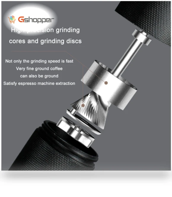 Stainless Steel Hand Crank Coffee Bean Grinder — Hand Coffee Grinders