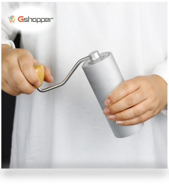 Stainless Steel Hand Crank Coffee Bean Grinder — Hand Coffee Grinders