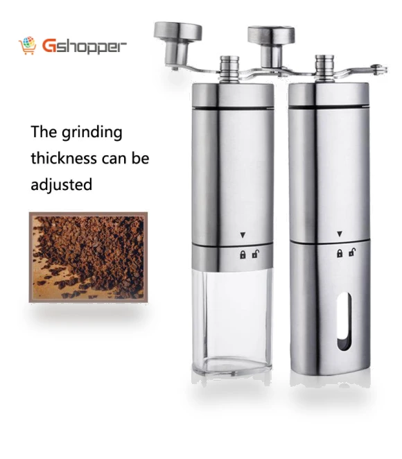 Stainless Steel Hand-Cranked Coffee Grinder — Hand Coffee Grinders