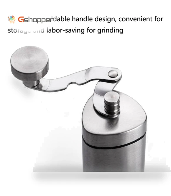 Stainless Steel Hand-Cranked Coffee Grinder — Hand Coffee Grinders