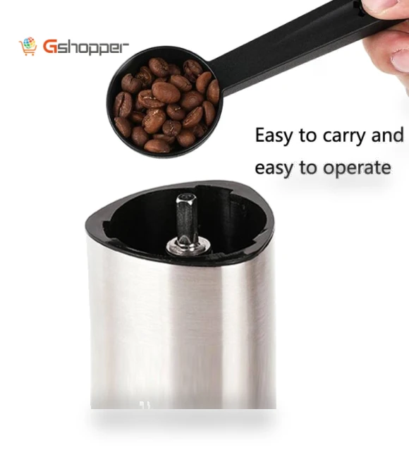 Stainless Steel Hand-Cranked Coffee Grinder — Hand Coffee Grinders