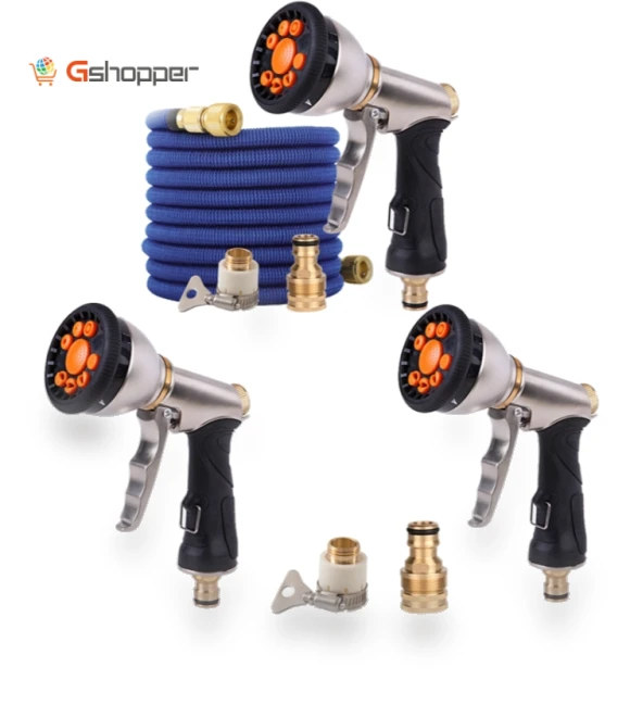 Telescopic Magic Water Pipe Garden Watering Flower Alloy Sprinkler — Automatic Irrigation