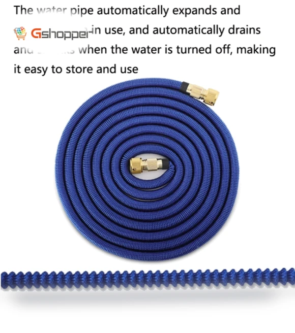 Telescopic Magic Water Pipe Garden Watering Flower Alloy Sprinkler — Automatic Irrigation
