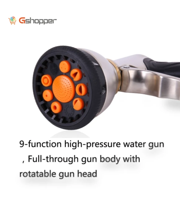 Telescopic Magic Water Pipe Garden Watering Flower Alloy Sprinkler — Automatic Irrigation
