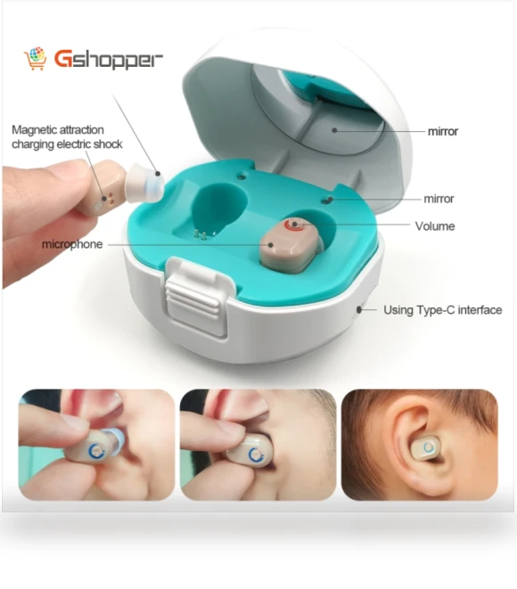 TWS Ear Sound Amplifier Hearing Aid with Charging Bay — Hearing Support