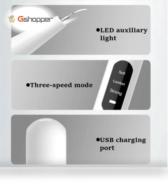 Ultrasonic Electric Dental Cleaner — Power Flossers