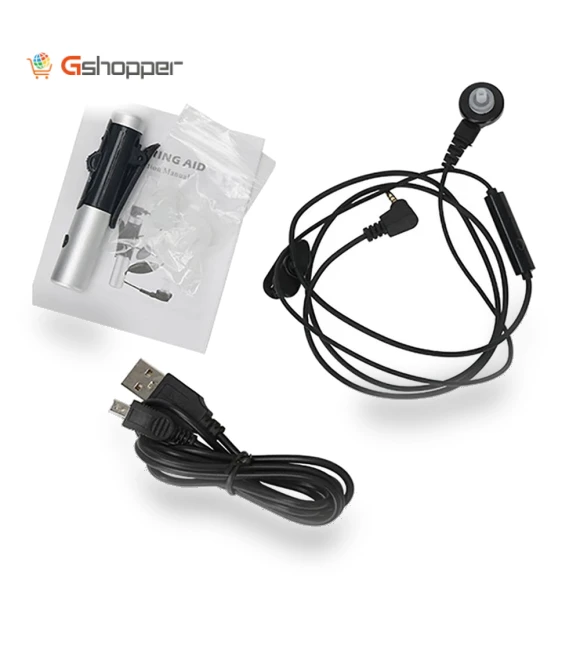 USB Rechargeable Hearing Aid with Adjustable Pitch Sound Amplifier — Hearing Support