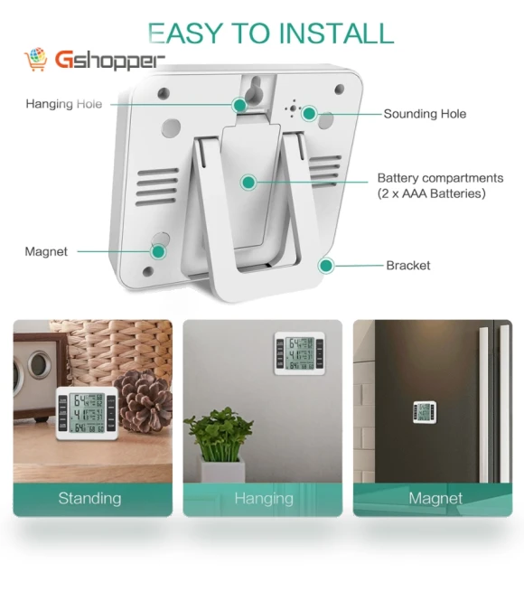 Wireless Indoor Outdoor High-Precision Thermometer — Home Climate Control