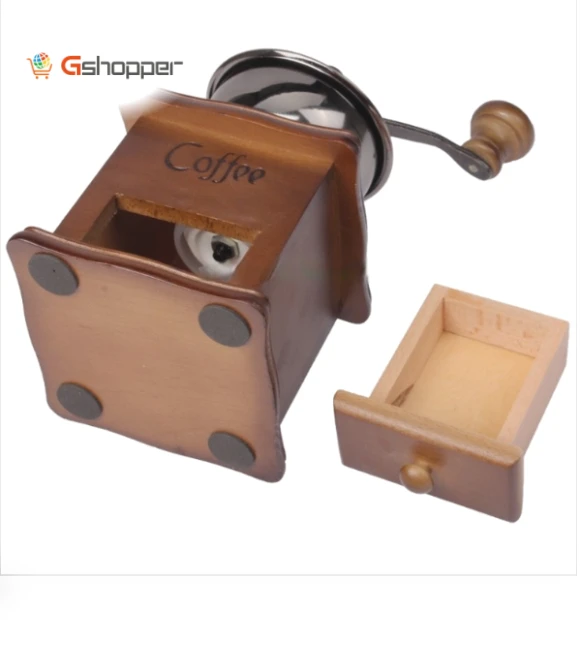 Wooden coffee bean grinder — Hand Coffee Grinders