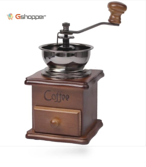 Wooden coffee bean grinder — Hand Coffee Grinders