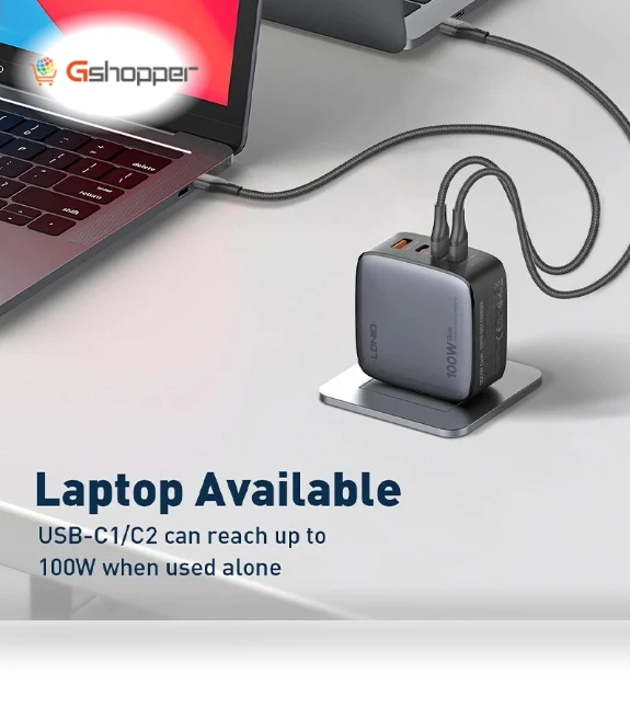 100W 4-Port USB PD Charger — Chargers, LDNIO