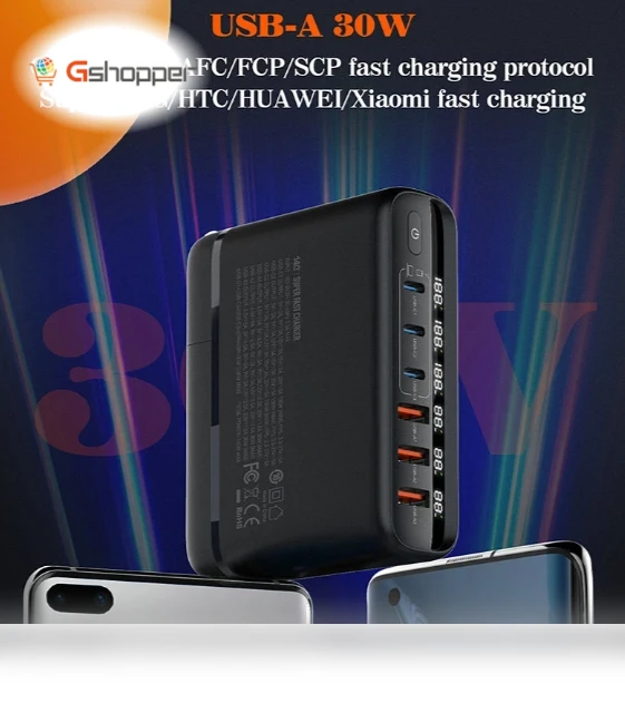 140W 6-Port USB PD Charger — Chargers, LDNIO