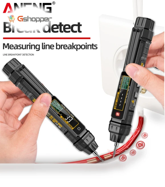 2-in-1 Multimeter Test Pen with VA Color Display — Electrical Testers, ANENG