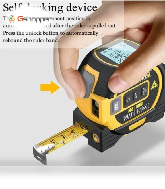3-In-1 Infrared Laser Tape Measuring — Laser Distance Measuring Tools, Measurin