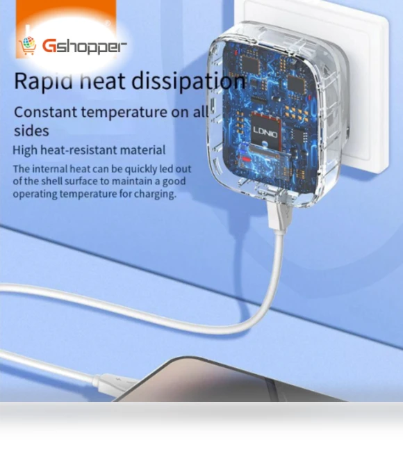 32W 3-Port USB PD Charger — Wall Chargers, LDNIO
