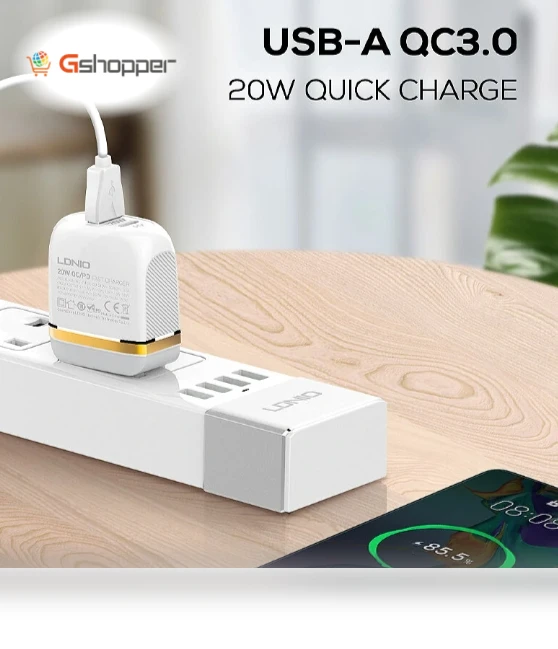 32W 3-Port USB PD Charger — Chargers, LDNIO