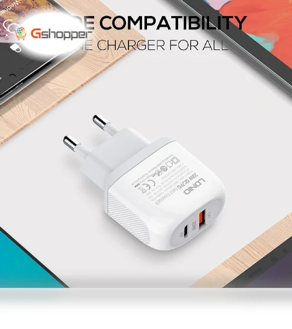 32W 3-Port USB PD Charger — Chargers, LDNIO