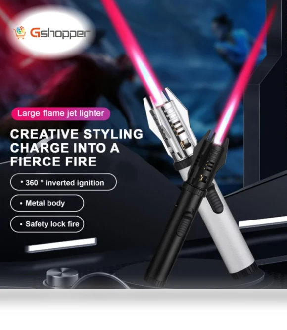 360° Windproof Lightsaber Torch Flame Lighter — Lighters