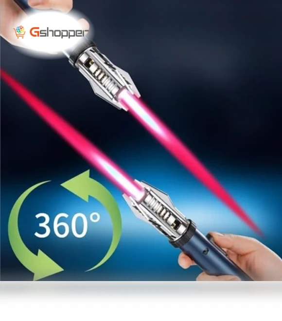360° Windproof Lightsaber Torch Flame Lighter — Lighters