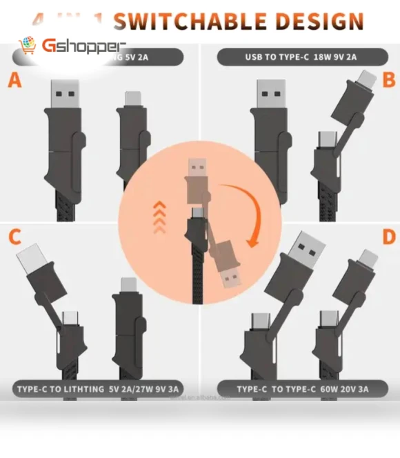 6 In 1 Charging Cable — Charging Solutions