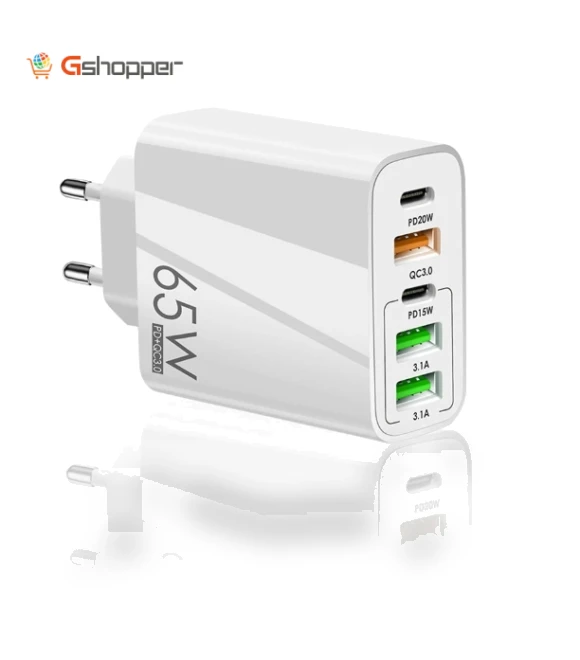 65W 5-Port USB PD Charger — Chargers