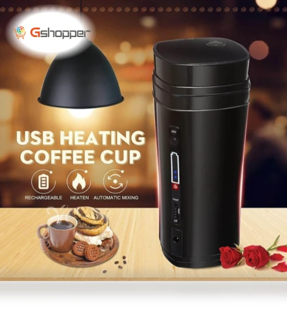 Automatic Heating & Stirring Insulated Coffee Mug — Travel Mugs & Tumblers