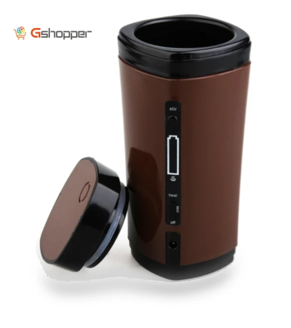 Automatic Heating & Stirring Insulated Coffee Mug — Travel Mugs & Tumblers