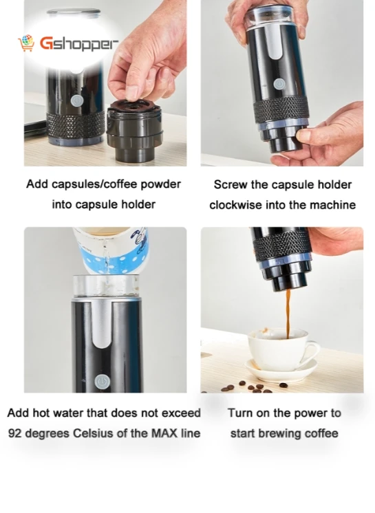 Automatic Portable Cordless Coffee Maker — Coffee Makers